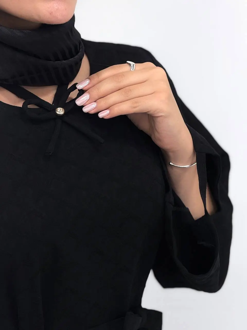 پیراهن مانتویی سوپر کلوش نرجس مشکی